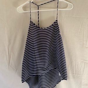 Navy and Stripped blouse shirt